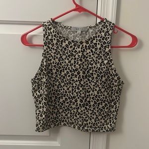 GAZE Size S cheetah print tank top